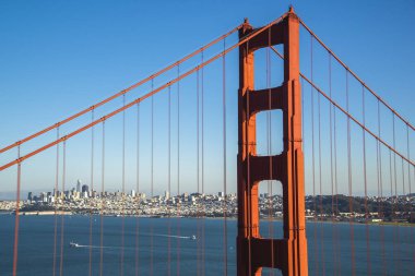 Günbatımı zamanı, San Francisco Ca ABD Golden Gate Köprüsü