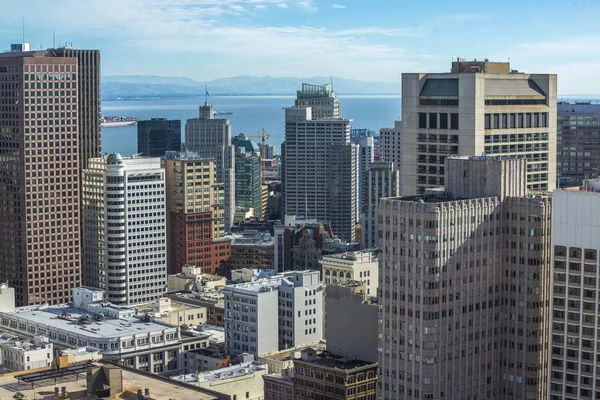 San Francisco City Downtown California Vista General Edificios Modernos Hermoso — Foto de Stock