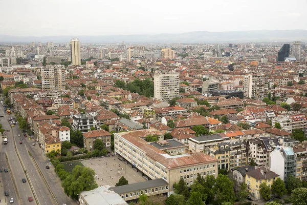 Vue Aérienne Centre Sofia Bulgarie — Photo