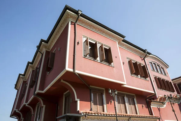 Antigua Casa Tradicional Búlgara Arquitectura Búlgara Del Pasado Casco Antiguo — Foto de Stock