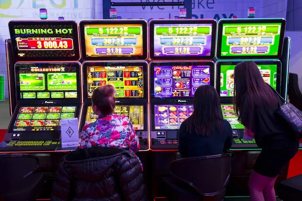 Sofia Bulgaristan Kasım 2017 Slot Makineleri Casino Ekipmanları Fuarı Sofya — Stok fotoğraf