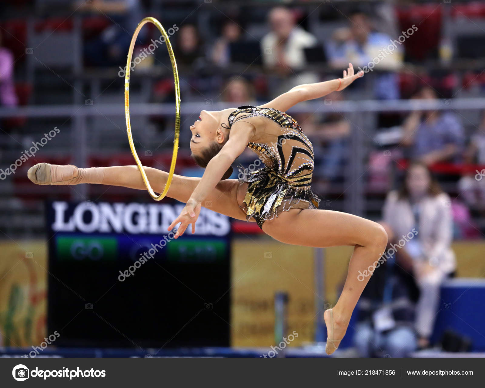 Sofia Bulgaria September 2018 Dina Averina Russia Performs Hoop 2018 Stock Editorial Photo C Belish 218471856