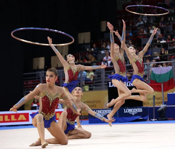 Sofia Bulgaristan Eylül 2018 Takım Macaristan 2018 Ritmik Jimnastik Dünya — Stok fotoğraf