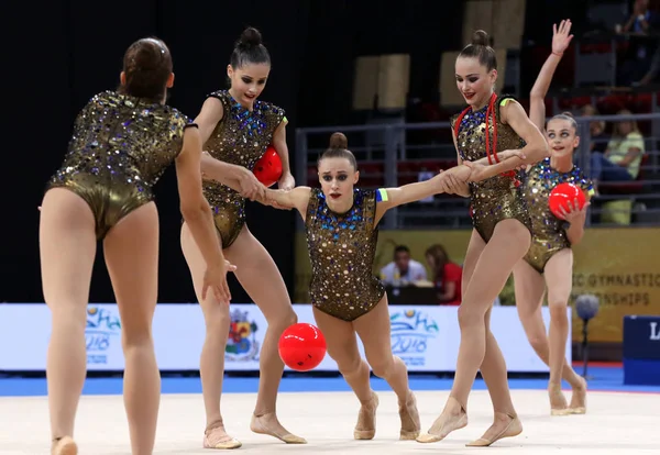Sofia Bulgaristan Eylül 2018 Takım Ukrayna 2018 Ritmik Jimnastik Dünya — Stok fotoğraf