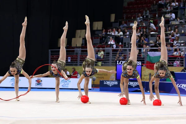 София Болгария Сентября 2018 Года Команда Украины Выступает Время Чемпионата — стоковое фото