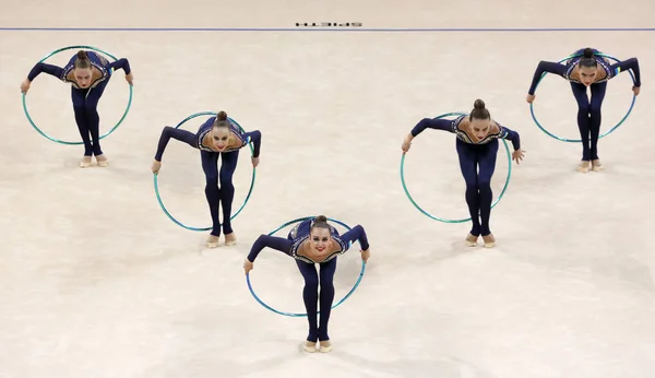 Sofia Bulgária Setembro 2018 Equipe Ucrânia Apresenta Durante Campeonato Mundial — Fotografia de Stock