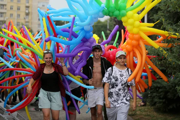 Sofia Bulgaria Giugno 2018 Persone Partecipano Alla Parata Annuale Dell — Foto Stock