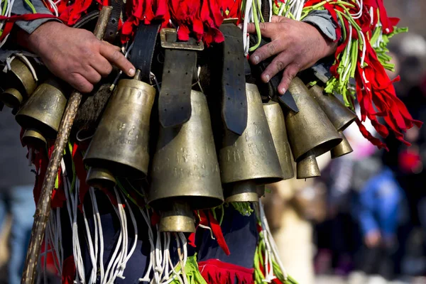 Résztvevők Vehetnek Részt Nemzetközi Fesztivál Masquerade Játékok Surva Fesztivál Elősegíti — Stock Fotó