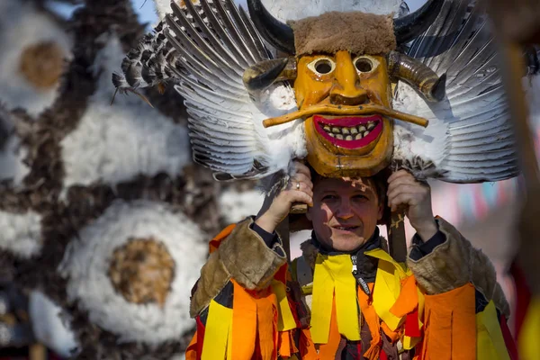 Pernik Bulgária Janeiro 2018 Participantes Participam Festival Internacional Jogos Mascarada — Fotografia de Stock