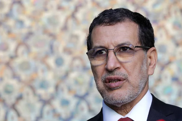 Rabat Morocco November 2018 Prime Minister Morocco Saadeddine Othmani Speaks — Stock Photo, Image