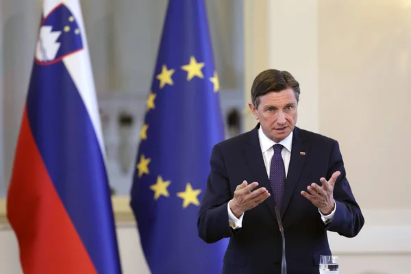 Slovenias president Pahor – stockfoto