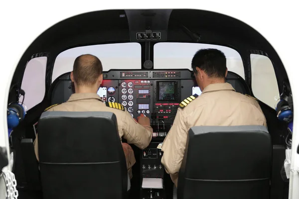 Fighter aircraft simulator training room pilots