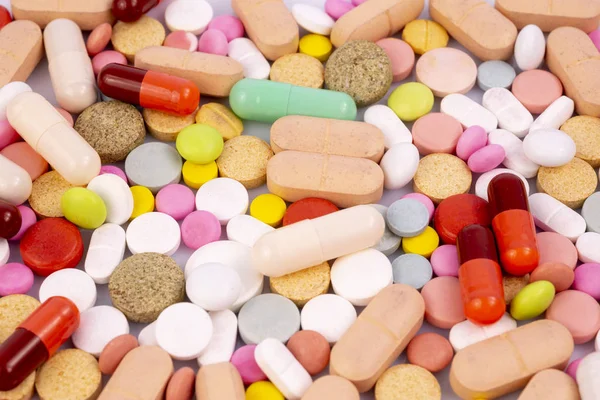 Industria farmacéutica medicamentos píldoras vitaminas — Foto de Stock