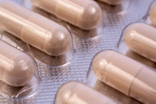 Pharmaceutical industry drugs pills vitamins — Stock Photo, Image