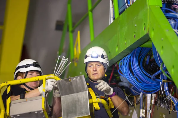 El Gran Colisionador de Hadrones en el CERN — Foto de Stock