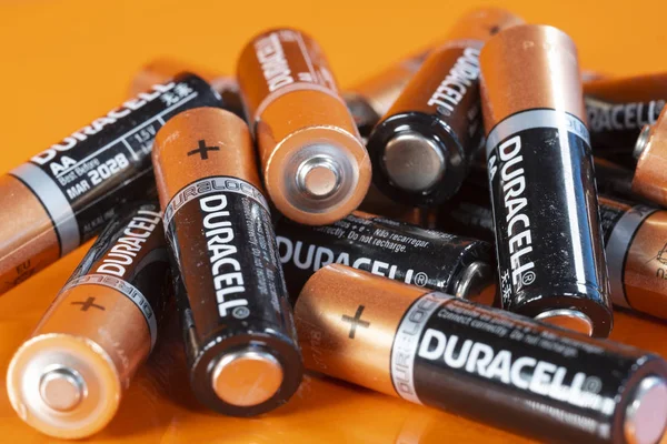Meerdere Duracell AA batterijen — Stockfoto