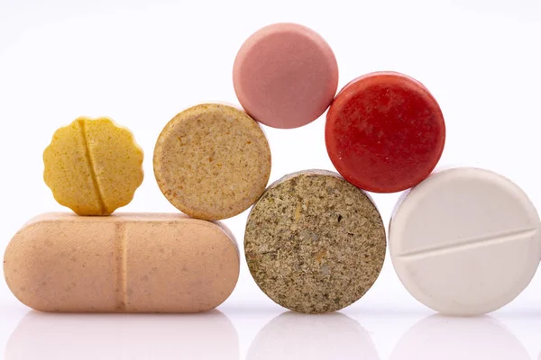 Pharmaceutical industry drugs pills vitamins — Stock Photo, Image