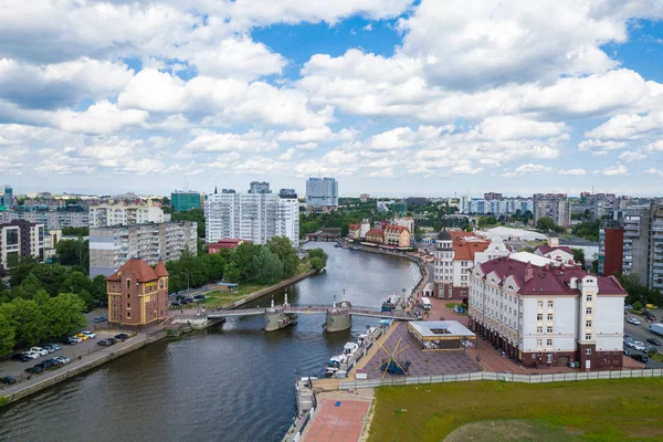 Aerial Fishing Village Kaliningrad Russia — Stock Photo, Image