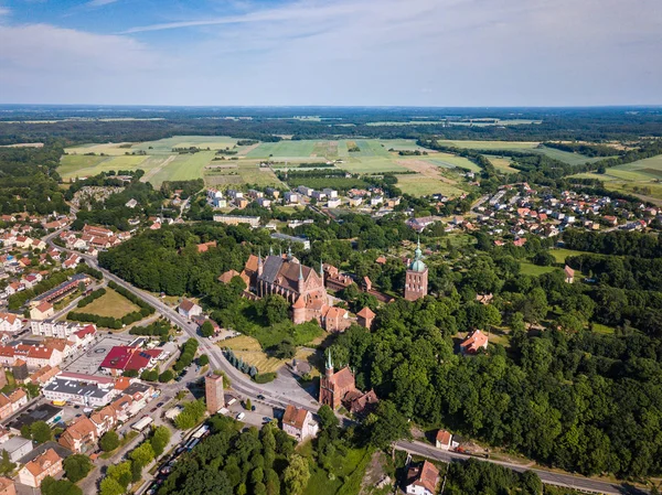Aerial Castle Frombork Poland Summer Time — Stock Photo, Image