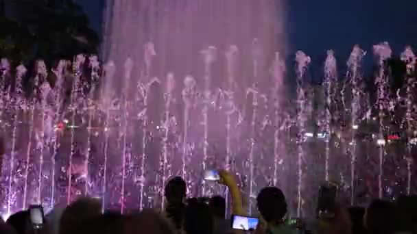 Kaliningrad Russland Juni 2018 Bürger Amüsieren Sich Abends Wasser Eines — Stockvideo