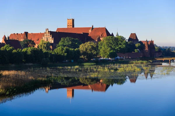 Tranquility Scene Teutonic Castle Malbork Morning — Stock Photo, Image