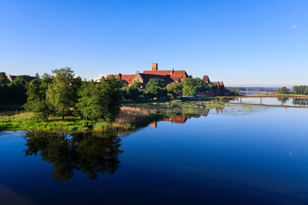 Tranquility Scene Teutonic Castle Malbork Morning — Stock Photo, Image