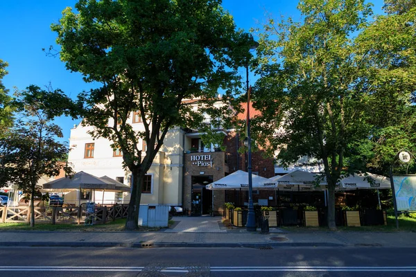 Malbork Polen Juni 2018 Fasaden Hotel Piast Det Historiske Området – stockfoto