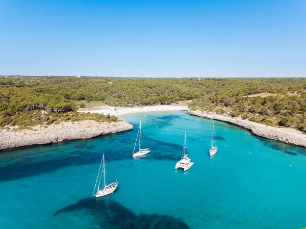 Aérien Plage Cala Mondrago Majorque Espagne — Photo