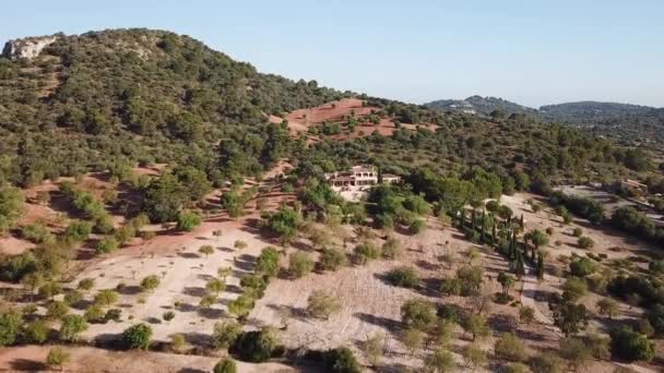 Aerial Casa Luxo Maiorca Espanha — Vídeo de Stock