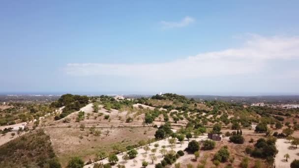 Aéreo Paisagem Verão Maiorca Espanha — Vídeo de Stock