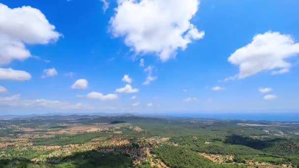 Aerial Landscape Mallorca Time Lapse — Stock Video