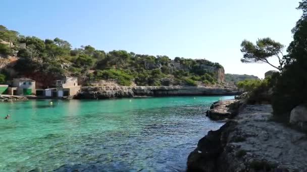 Cala Llombards Majorce Hiszpania — Wideo stockowe