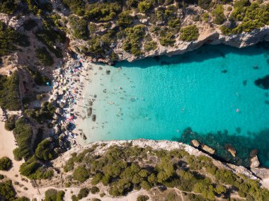 Anteni: Cala des Moro, plaj, Mallorca, İspanya