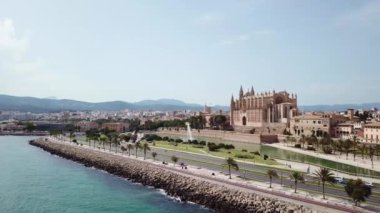Hava: Palma de Mallorca, İspanya Cityscape