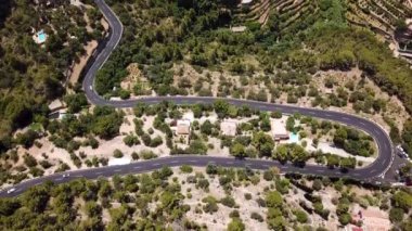 Hava: Banyalbufar kasabaya Mallorca, İspanya yol