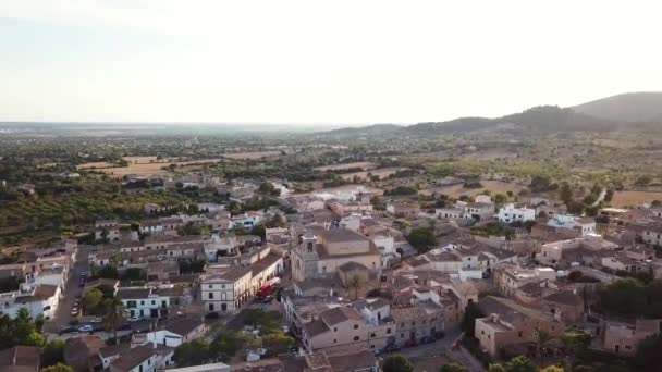 Aerial Small Town Alqueria Blanca Mallorca Spain — Stock Video