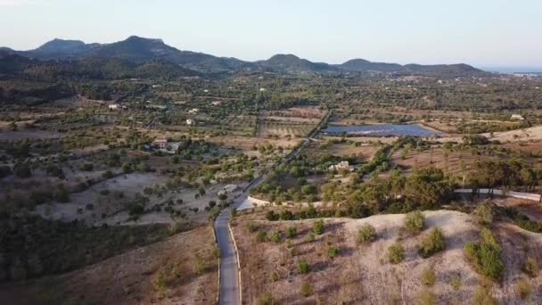 Aéreo Campos Maiorca Espanha — Vídeo de Stock