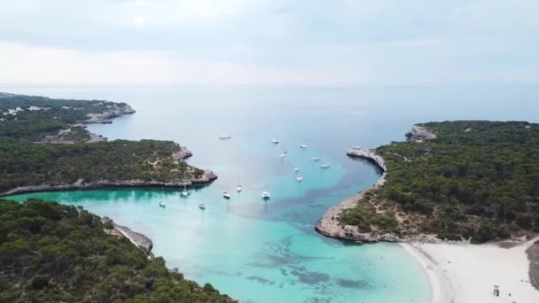 Aérien Plage Cala Mondrago Majorque Espagne — Video