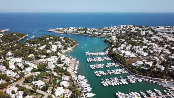 Aérea Bahía Cala Mallorca España — Vídeo de stock