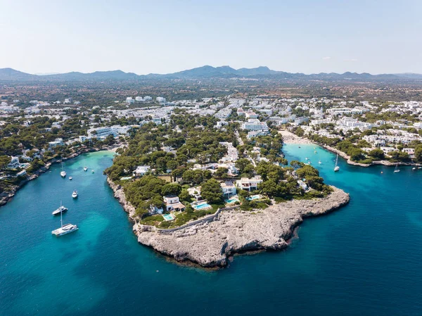 Aerial Cala Resort Town Majorque Espagne — Photo