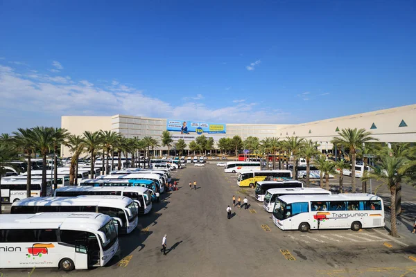 Palma Mallorca Spanien Juli 2018 Bushaltestelle Flughafen Von Palma Mallorca — Stockfoto