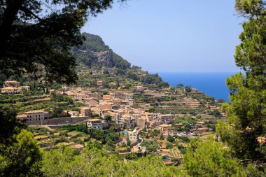 Banyalbufar kasaba Mallorca, İspanya'nın batı kıyısında