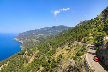 Mallorca, İspanya'nın Batı kıyısı peyzaj