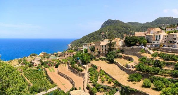 Panorama Ville Banyalbufar Sur Côte Ouest Majorque Espagne — Photo