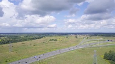 Yol kavşağı yukarıdan Kaliningrad içinde görüntülemek