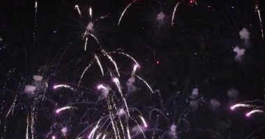 Fireworks gece gökyüzü arka planı göster