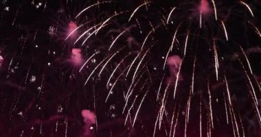 Fireworks gece gökyüzü arka planı göster