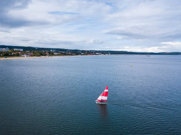 Jacht Harbor Sopot — Zdjęcie stockowe