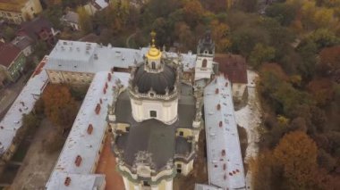 Lviv, Ukrayna Saint George's Katedrali'nin havadan görünümü