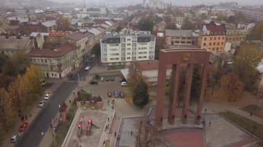 Olha ve Lviv, Ukrayna Elizabeth kilisede havadan görünümü